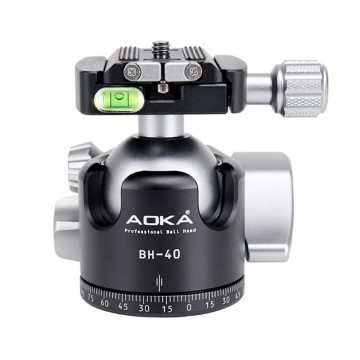 AOKA BH40 Heavy load Low Gravity Aluminium Big Ball Head for Camera