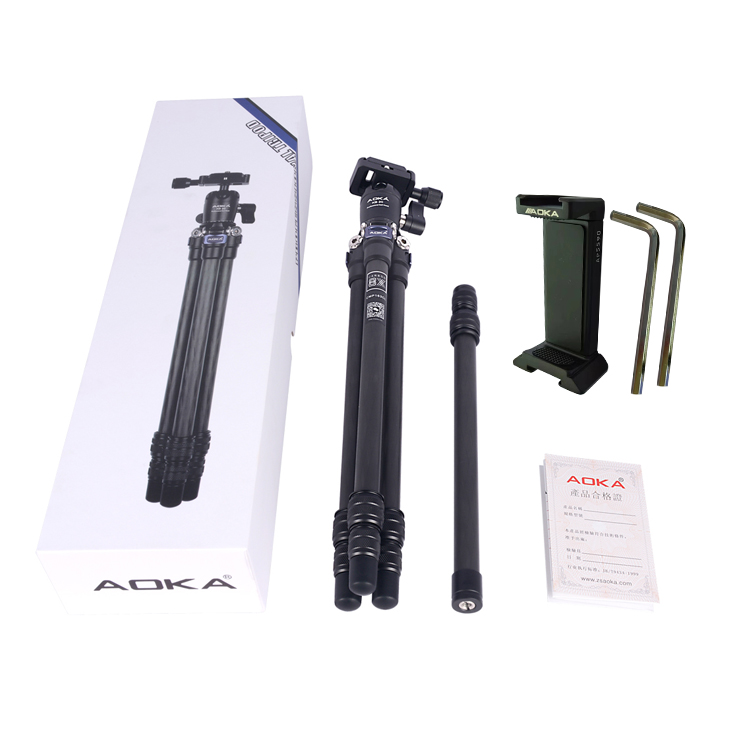 AOKA Lightweight Compact Travel Carbon Fiber Backpacking Tripod (6)s9c